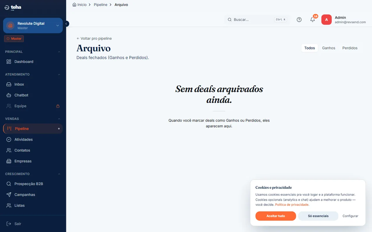 Arquivo de negócios