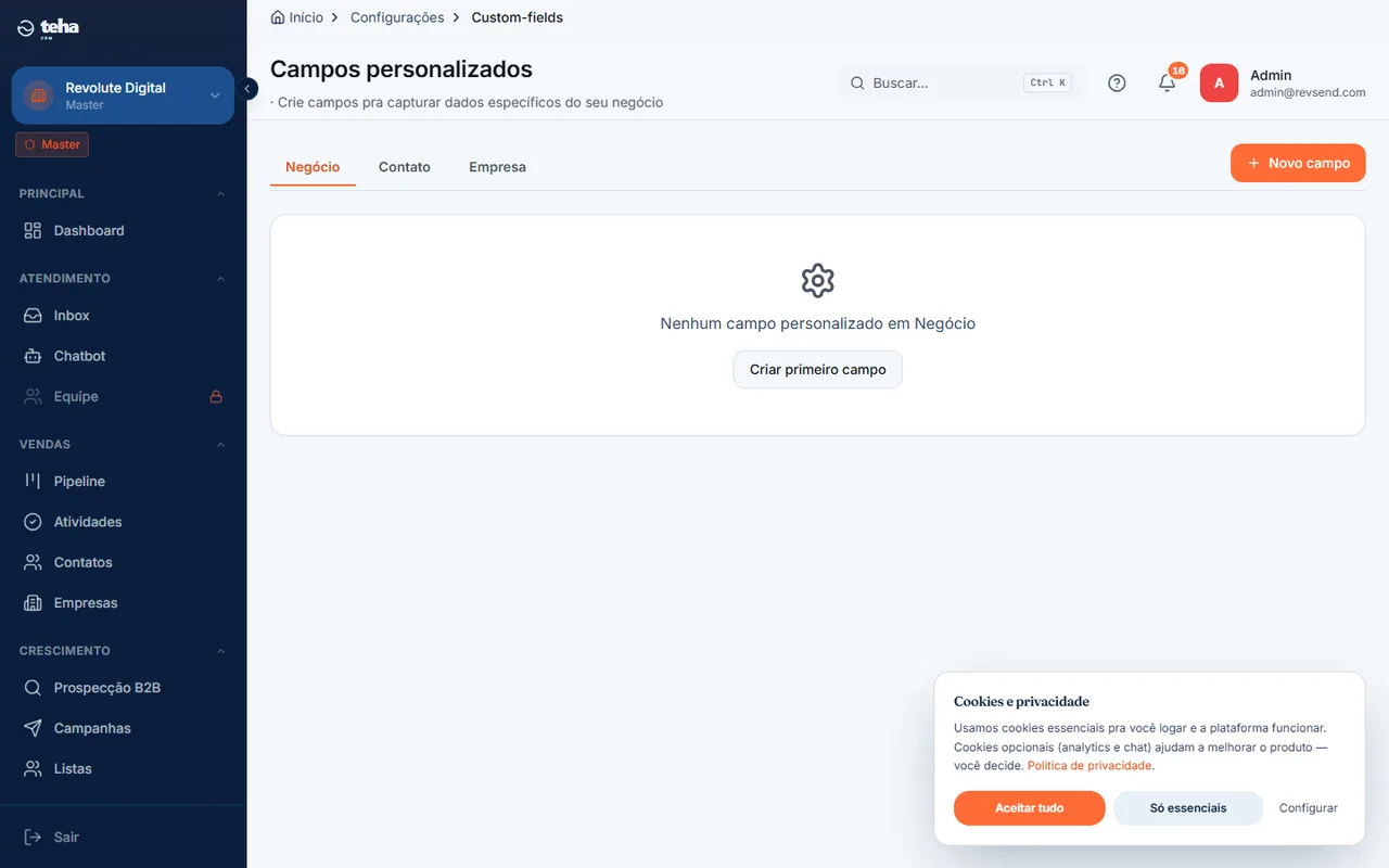 Campos personalizados