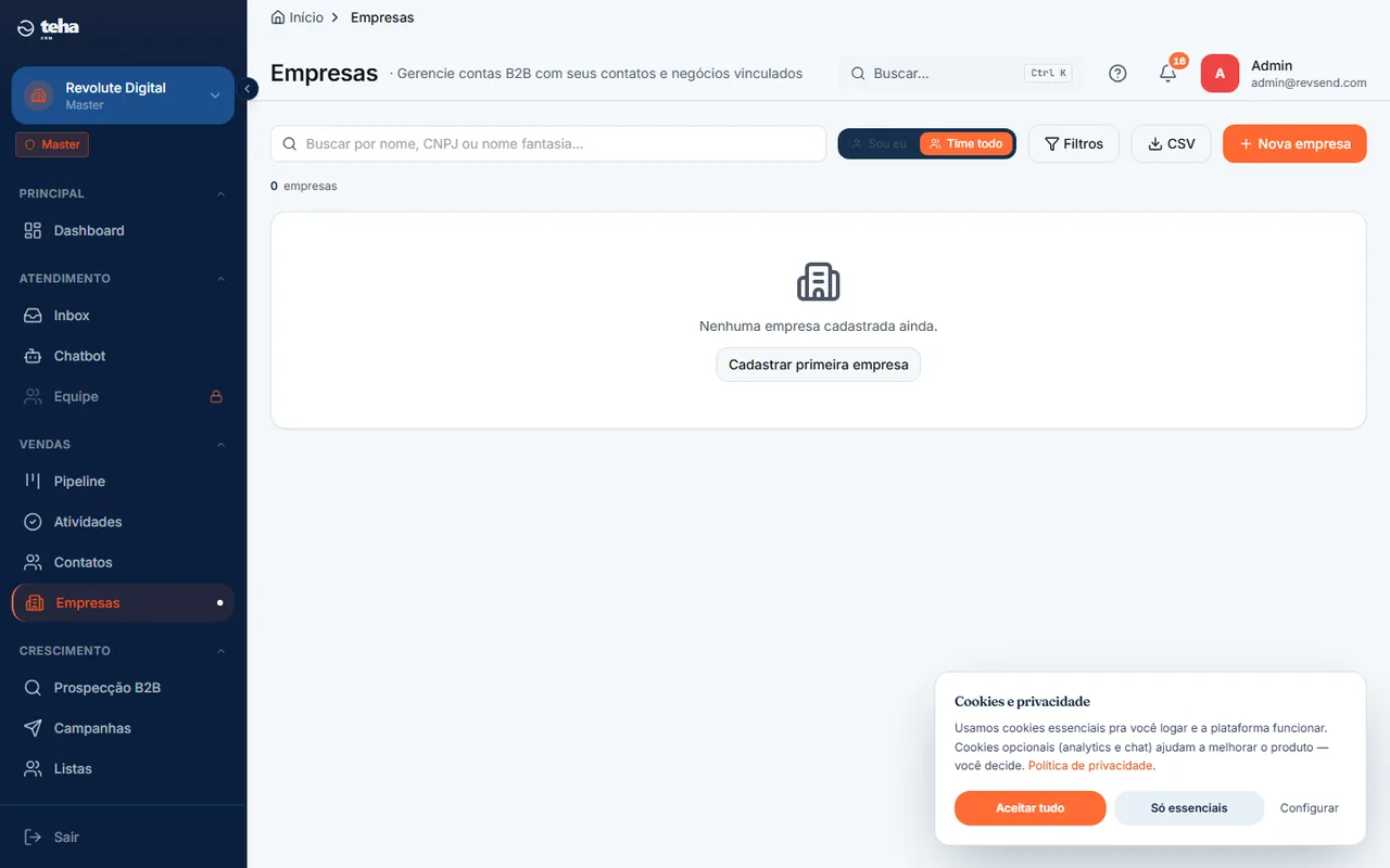 Lista de empresas