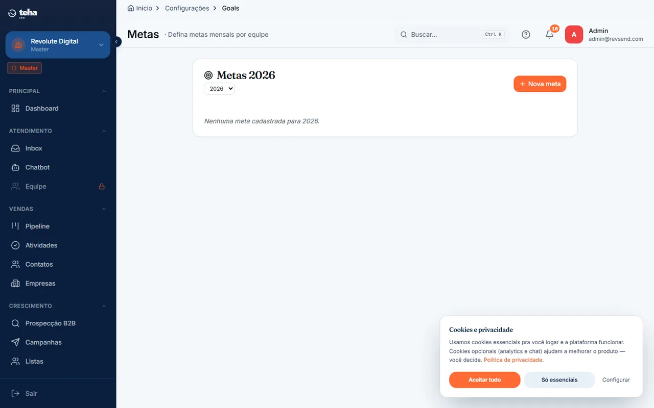 Metas (goals)