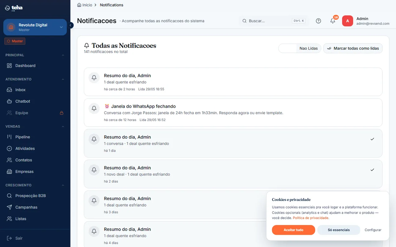 Notificações